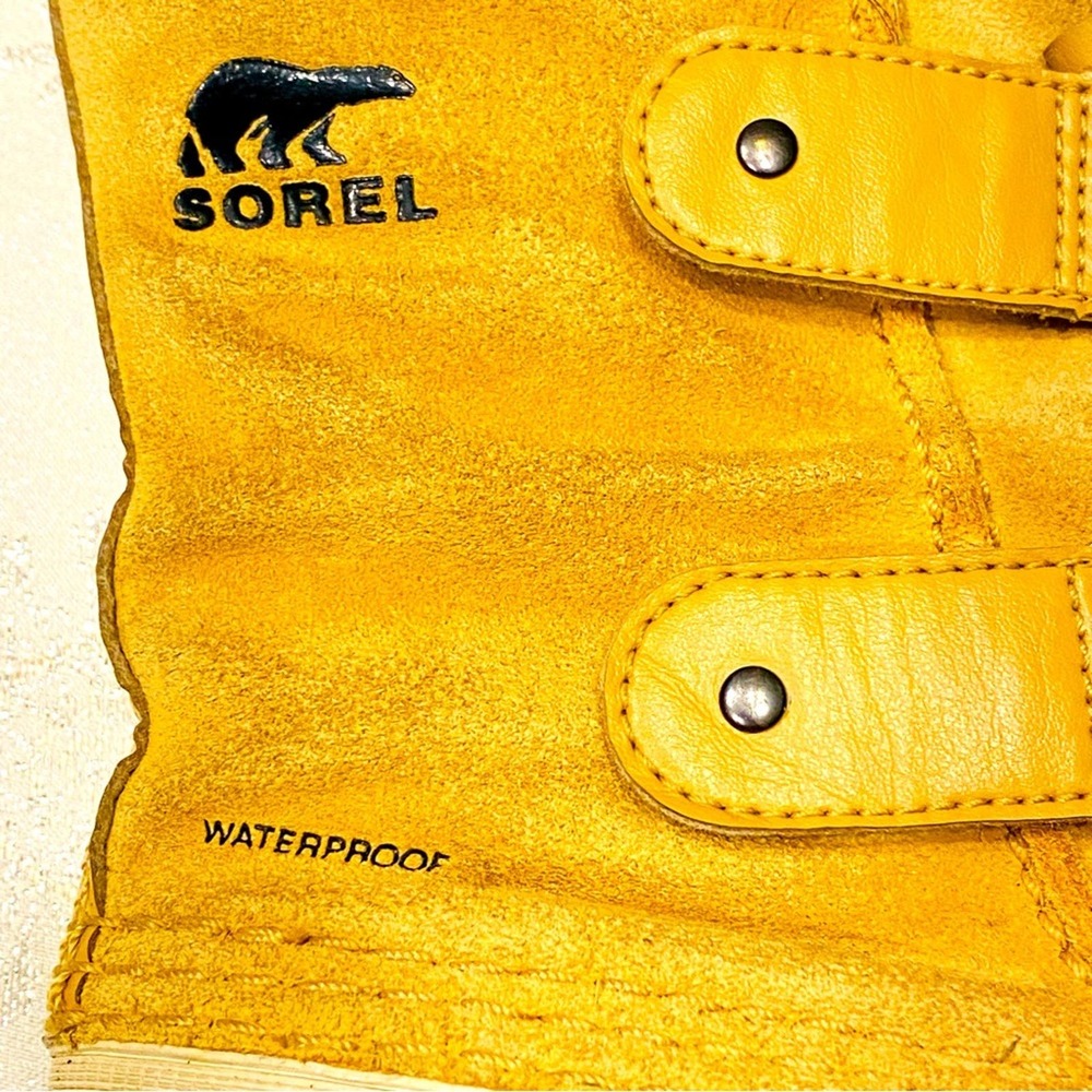 Sorel NC1959-373 Waterproof Black Tan Winter Snow Boots Kid size 13 US. WH - Picture 4 of 9